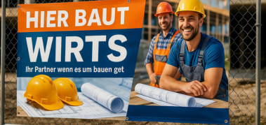 Zaunbanner Baustelle
